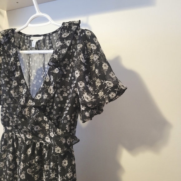 Topshop Floral black dress - Picture 5 of 11